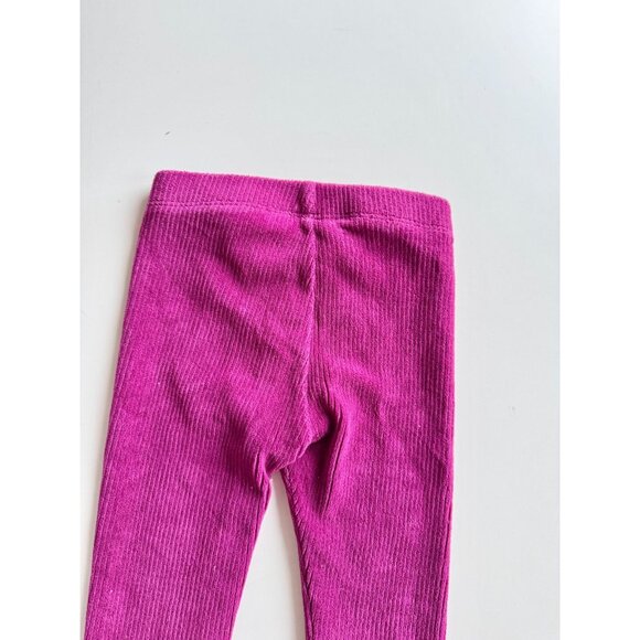 JANIE & JACK Pink Fuschia Purple Cotton Corduroy Leggings, Size 2T - Picture 6 of 10